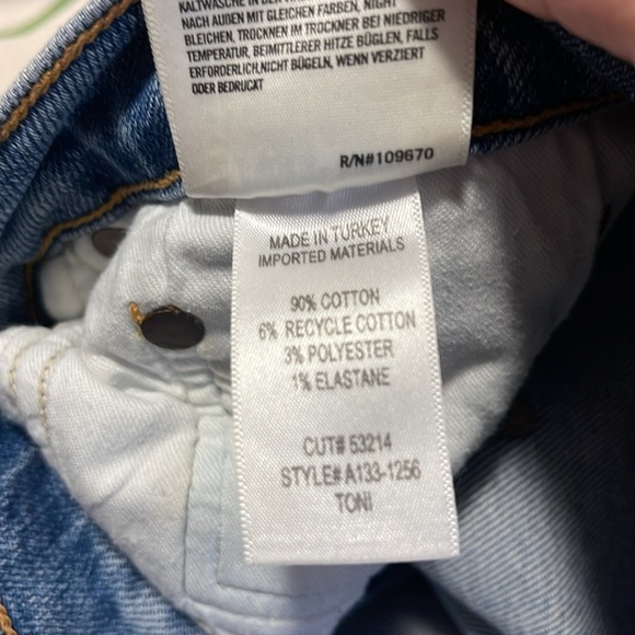 AGOLDE Premium Jeans Toni Light Wash Mid Rise Slim Straight Sz 30 PERFECT - Picture 3 of 7